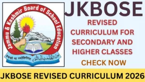 JKBOSE REVISED CURRICULUM 2026