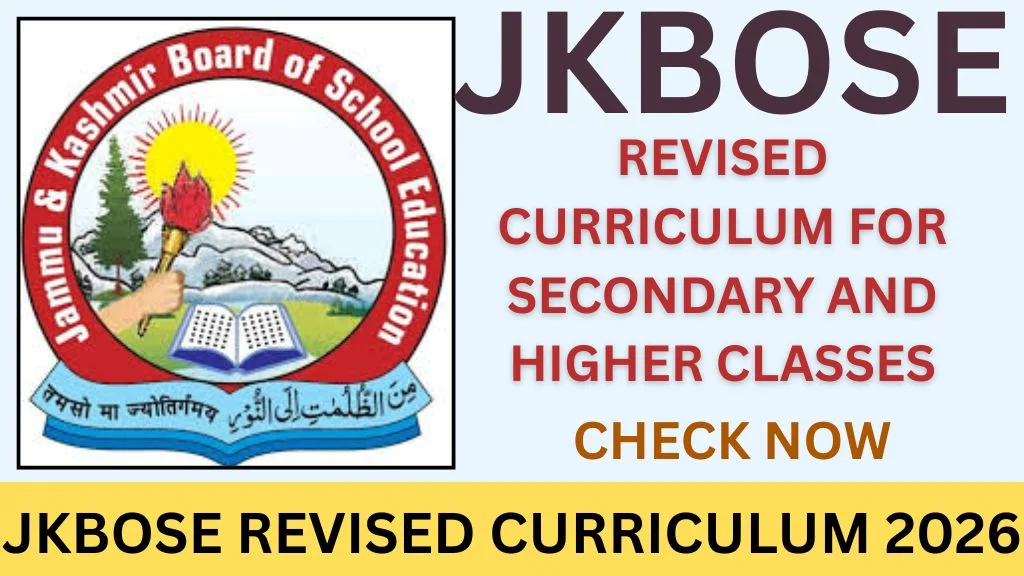 JKBOSE REVISED CURRICULUM 2026