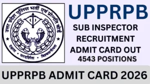 UPPRPB ADMIT CARD 2026
