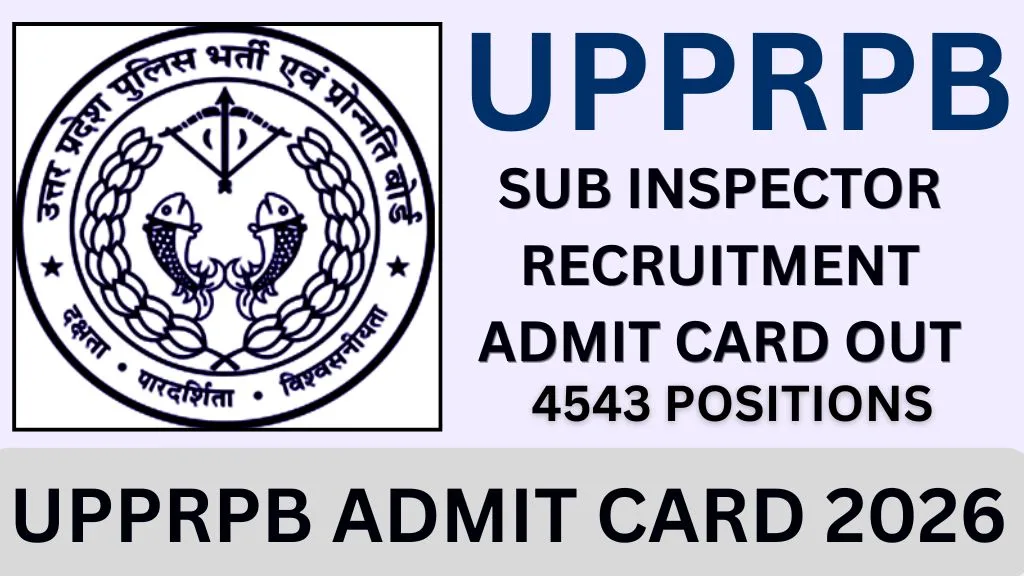 UPPRPB ADMIT CARD 2026
